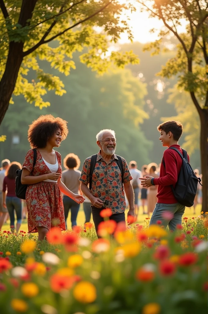 People becoming friends, social friendship