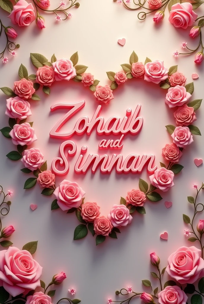 Zohaib love simran names in lovely heart