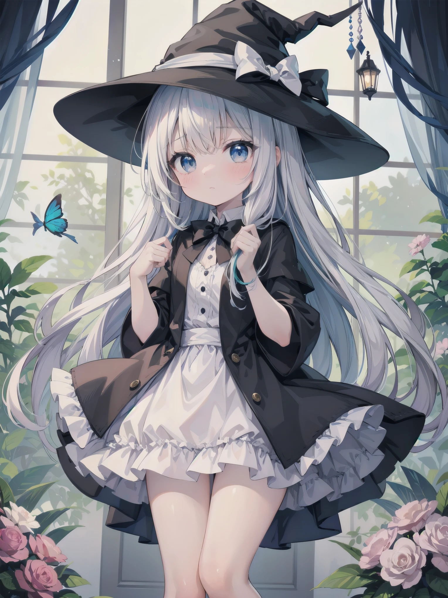 🎶, (🧙♀️), ✡, ✨(black hat), , Alice in Wonderland, Alone, very beautiful, cute, adorable, embarrassed, alone, blue eyes, white skin、look at viewer、looking up,kawaiitech, pastel colors, kawaii, cute colors,Alice in Wonderland, alone, very beautiful, cute, adorable, embarrassed, alone, blue eyes, white skin,skirtlift