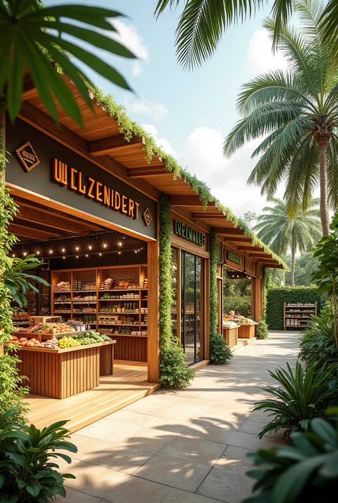 1 storey supermarket design building abaca concept