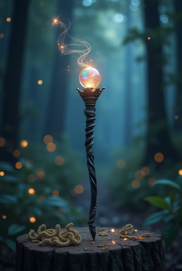 A cute black magic wand