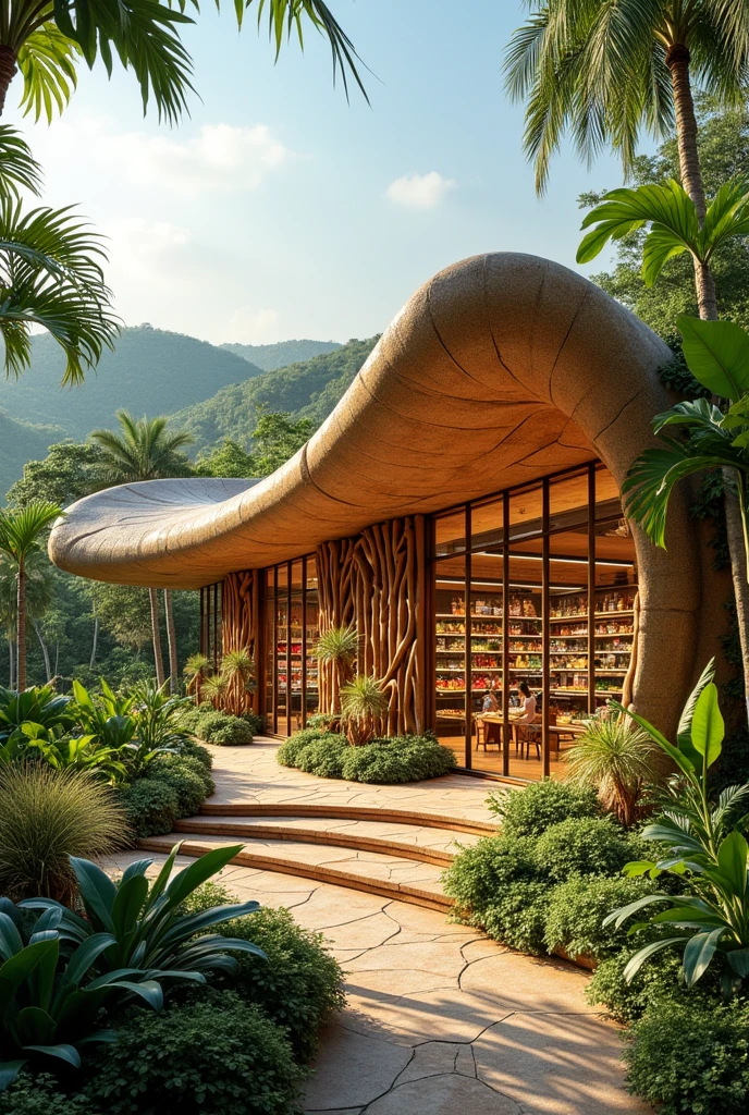 Philippine Abaca concept building supermarket
