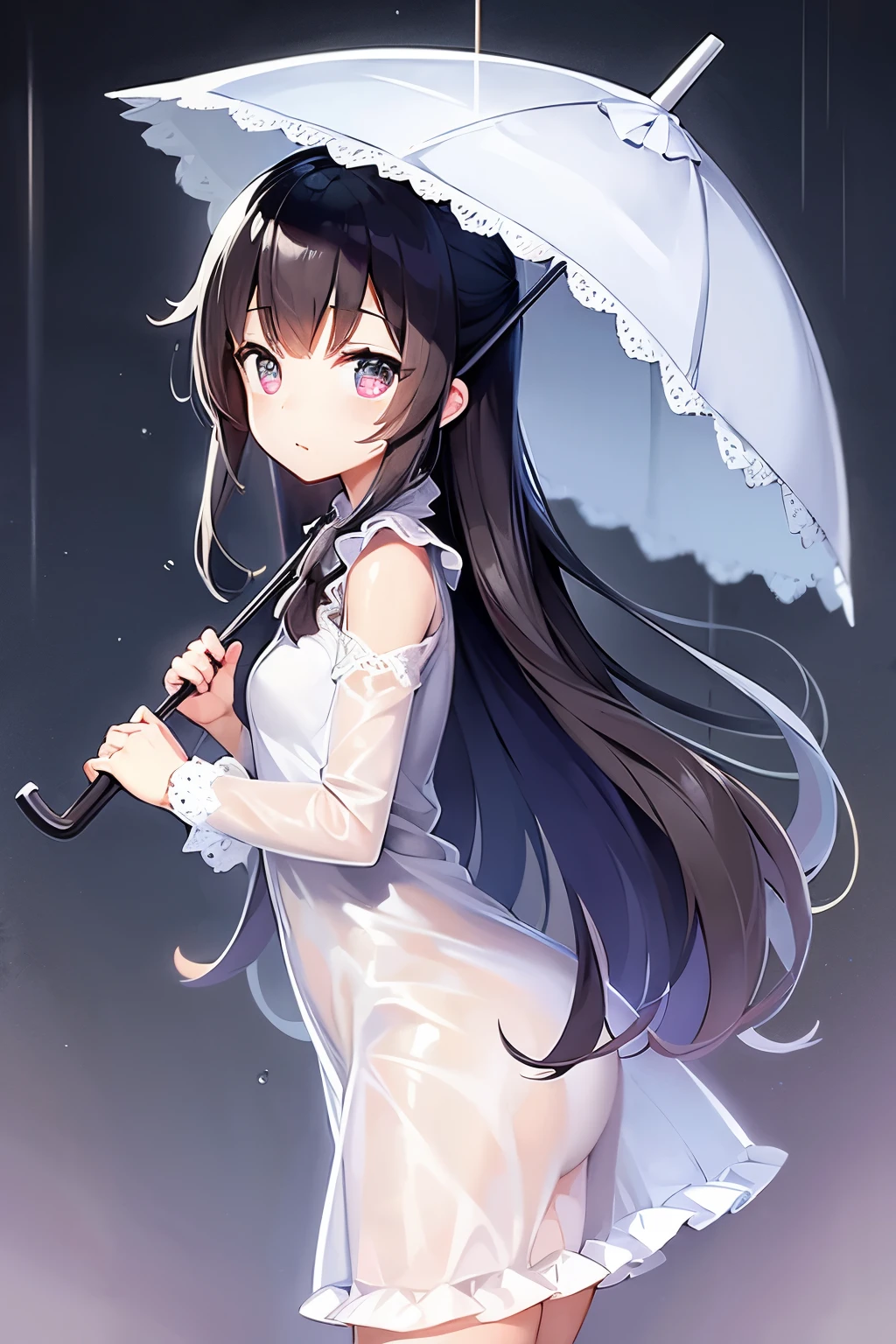 cute Sheer Uniform Rain umbrella