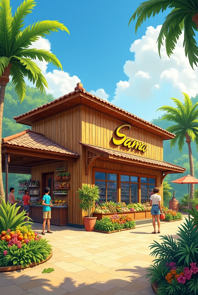 1 storey Philippine architecture Abaca exterior design building concept supermarket 

