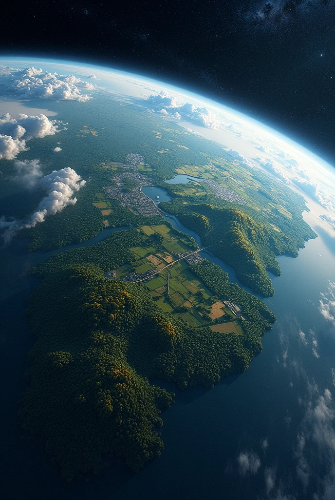 Hungary view from space