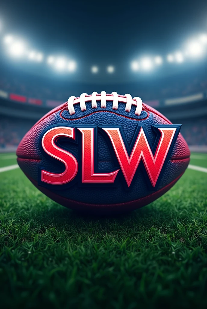 Simple logo for selling American football jerseys with the name SLW