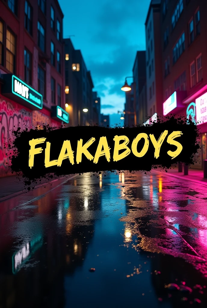 the black logo says flakaboys