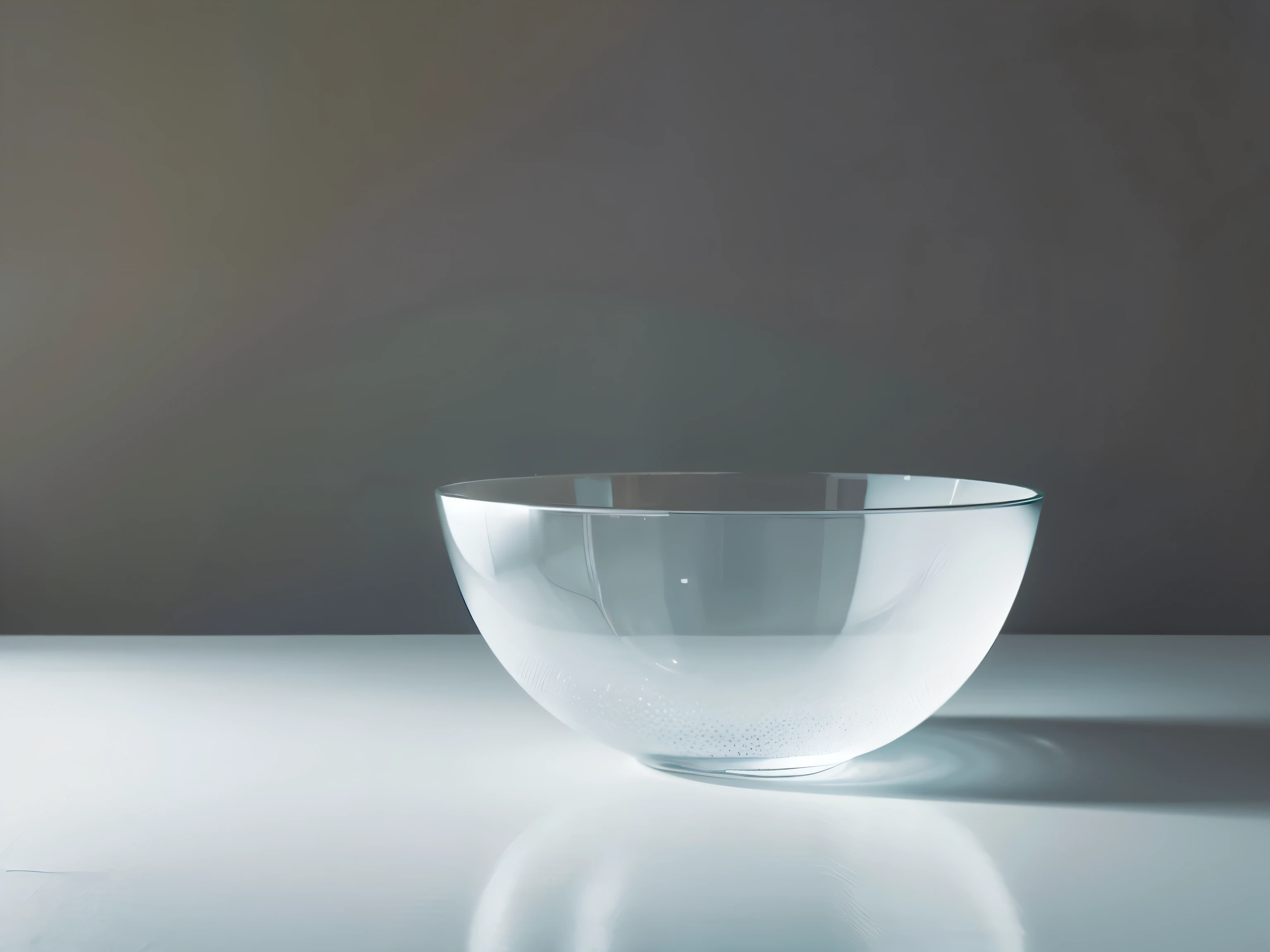 minimalist still life，modern glass bowl，Inside it&#39;s filled with vibrant crystals and an intricately crafted crystal bracelet dangles artfully，Being Soft、Natural morning light。