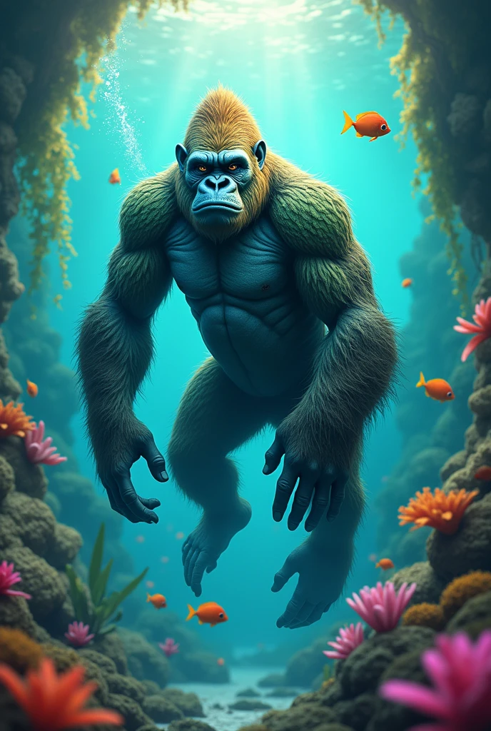 A child of a cod and a gorilla