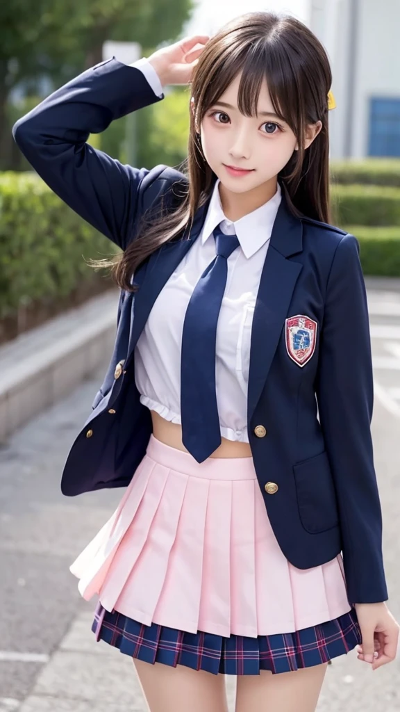 cute､high school girl､Idol､uniform､blazer､mini skirt､See-through､Fluttering in the wind