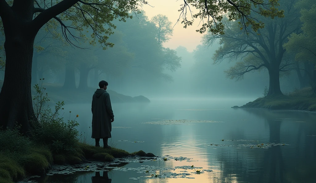 Sometimes one has to cross a deep pond.