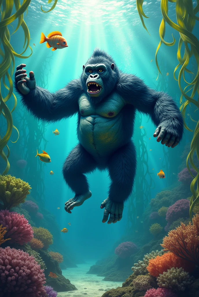 A child of a cod father and a gorilla mother、Fish Gorilla