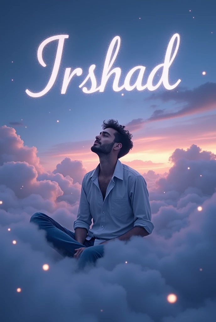 A man sad 🙈 in the sky and in the sky was written irshad 