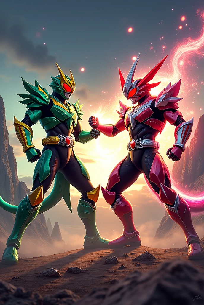 Please draw kamen rider saber dragonkngiht with color kamen rider saber xcross