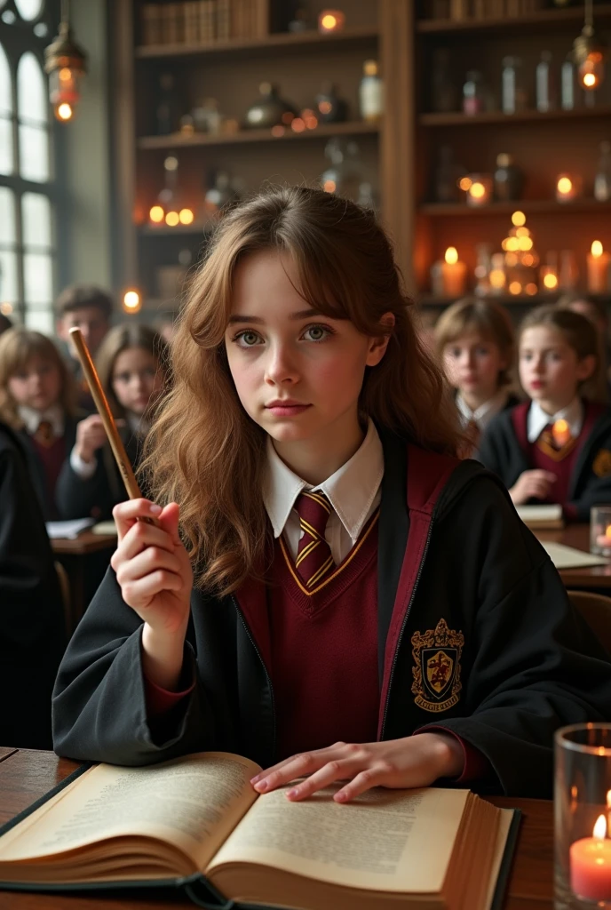Hermione Granger in charms class
