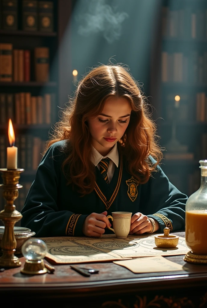 Hermione Granger in divination class