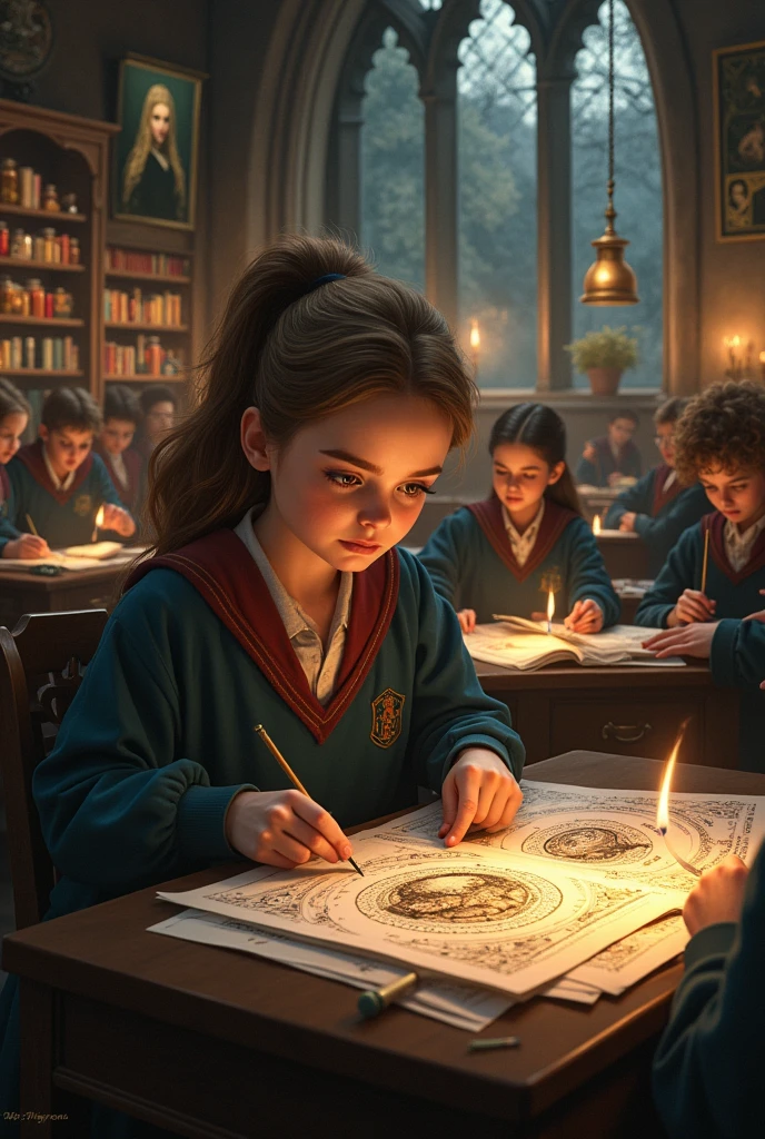 Hermione Granger in transfiguration class