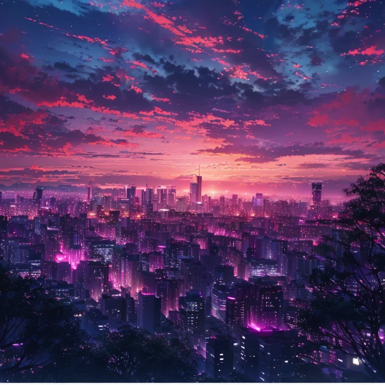 anime city skyline with pink and purple sunset, anime wallpaper 4k, anime wallpaper 4 k, 4k anime wallpaper, anime art wallpaper 4 k, anime art wallpaper 4k, anime art wallpaper 8 k, beautiful cityscape, hd anime cityscape, beautiful anime scene, anime landscape wallpaper, tokyo anime scene, ultra hd anime wallpaper, beautiful anime scenery, anime background
