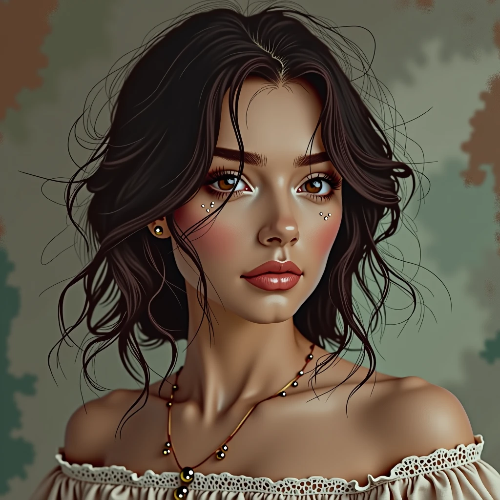 a realistic woman