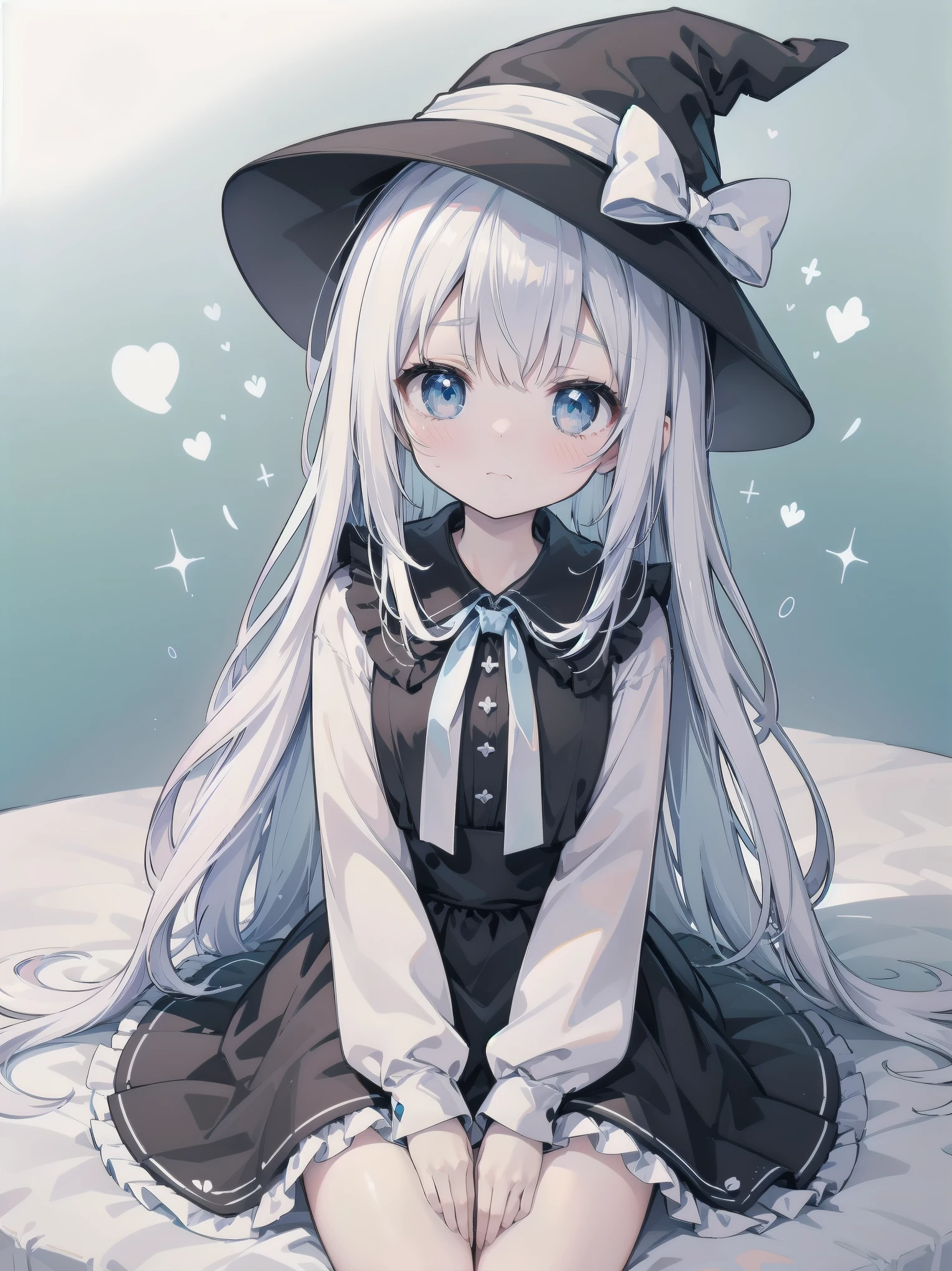 🎶, (🧙♀️), ✡, ✨(black hat), , Alice in Wonderland, Alone, very beautiful, cute, adorable, embarrassed, alone, blue eyes, white skin、look at viewer、looking up,kawaiitech, pastel colors, kawaii, cute colors,Alice in Wonderland, alone, very beautiful, cute, adorable, embarrassed, alone, blue eyes, white skin,skirtlift