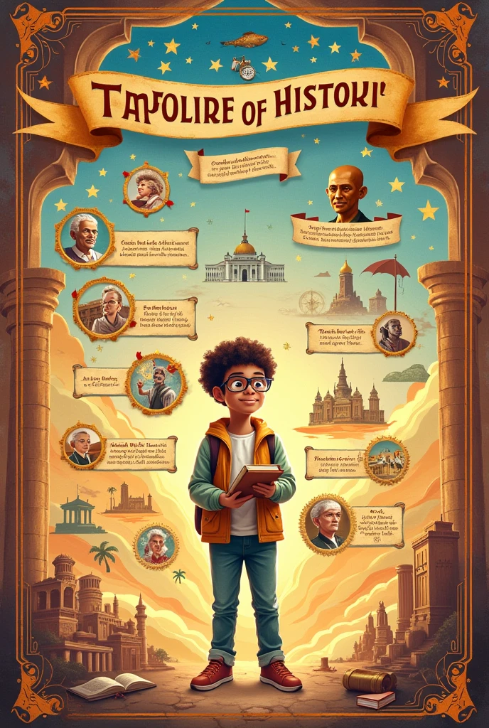 create a basic poster about HISTORY it can be drawn 
