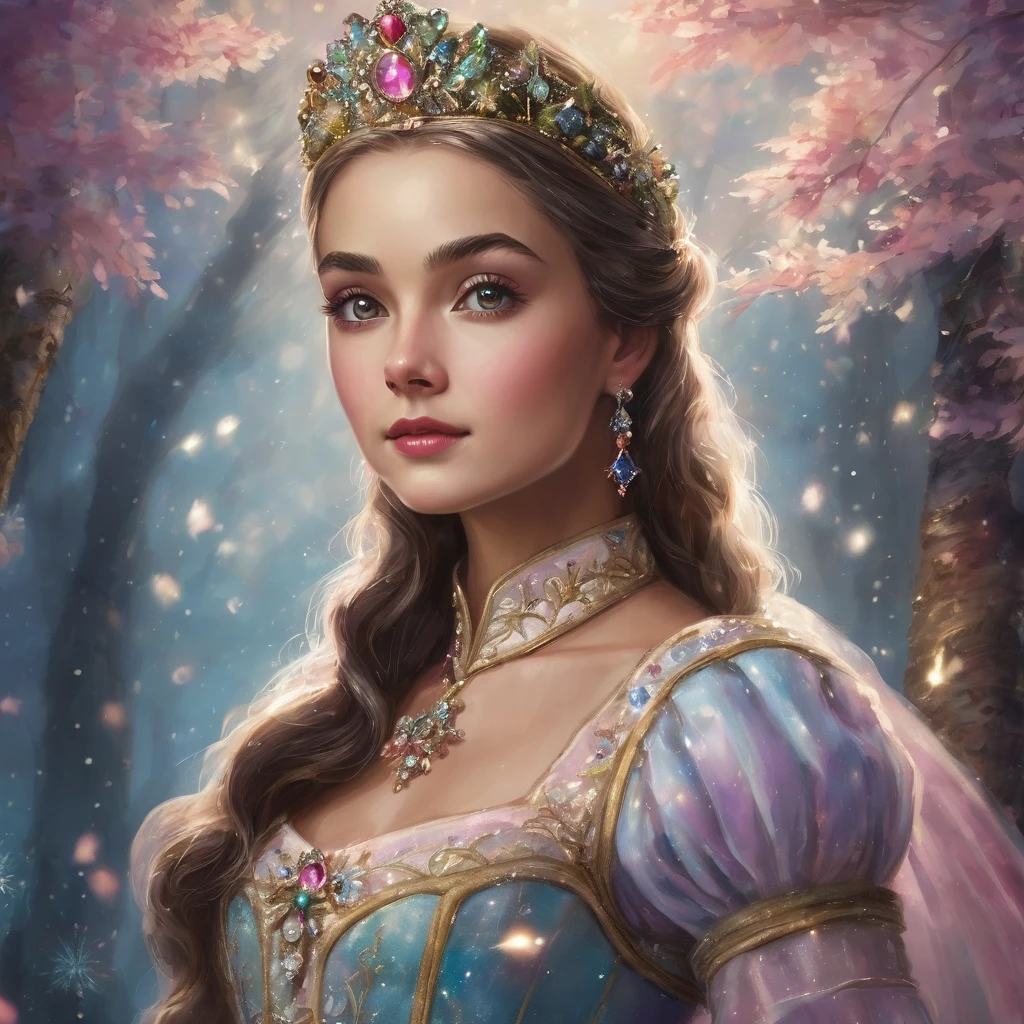 In a distant kingdom, where flowers always bloom and the stars sparkle brighter than anywhere else, there lived a princess from the fairy tale "The Nutcracker". Her beauty and grace were flawless, as if created by wizards themselves. But behind all her delicate appearance, there was incredible strength and wisdom that could defeat any enemy. Her heart was as pure as a ray of sunshine, and the kindness of her soul could heal any pain.
The princess from the fairy tale "The Nutcracker" was not only the owner of incomparable beauty, but also the defender of her people, ready to defend it until her last breath. Her wisdom and strength inspired everyone around her, and her beauty enveloped her like a warm blanket.
The legends of the beautiful princess from the fairy tale "The Nutcracker" spread throughout the kingdom, filling people's hearts with joy and hope. And no one could remain indifferent in front of her greatness and generosity.
And if ever again a hero is needed in the magical kingdom, forever imprinted in the hearts of all its inhabitants, then the beautiful princess from the fairy tale "The Nutcracker" will stand up for her people and walk through fire and water to save them from any danger.