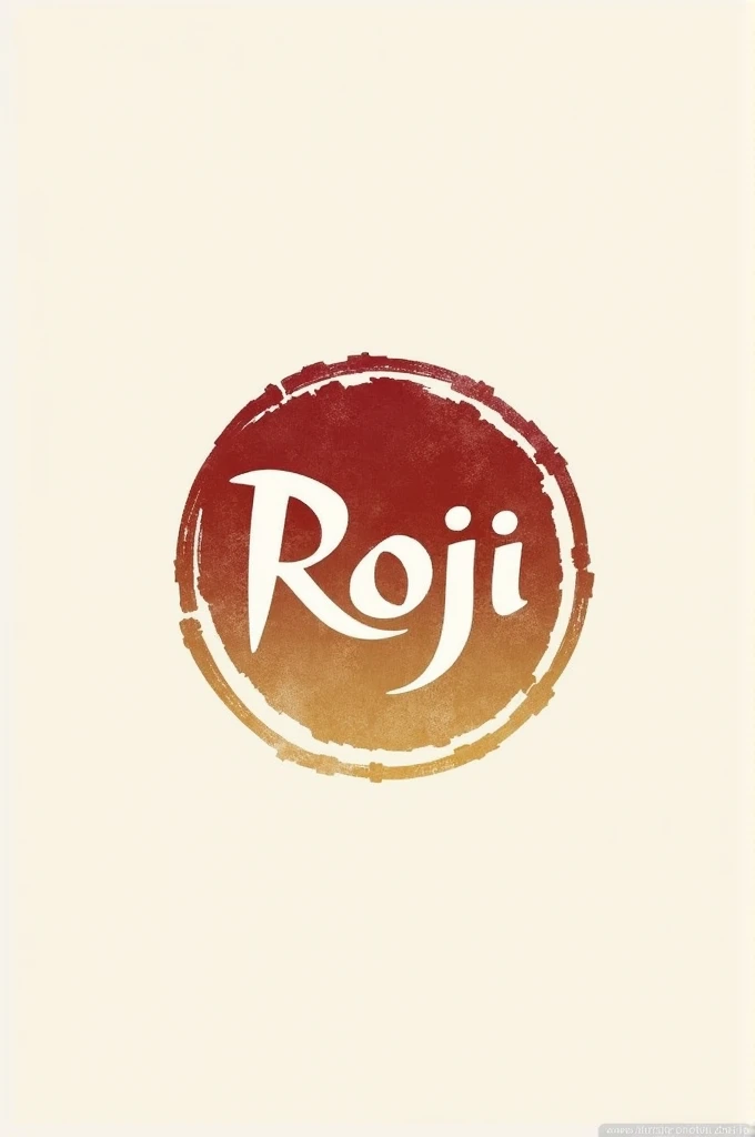 Create a logo for me with the name roji