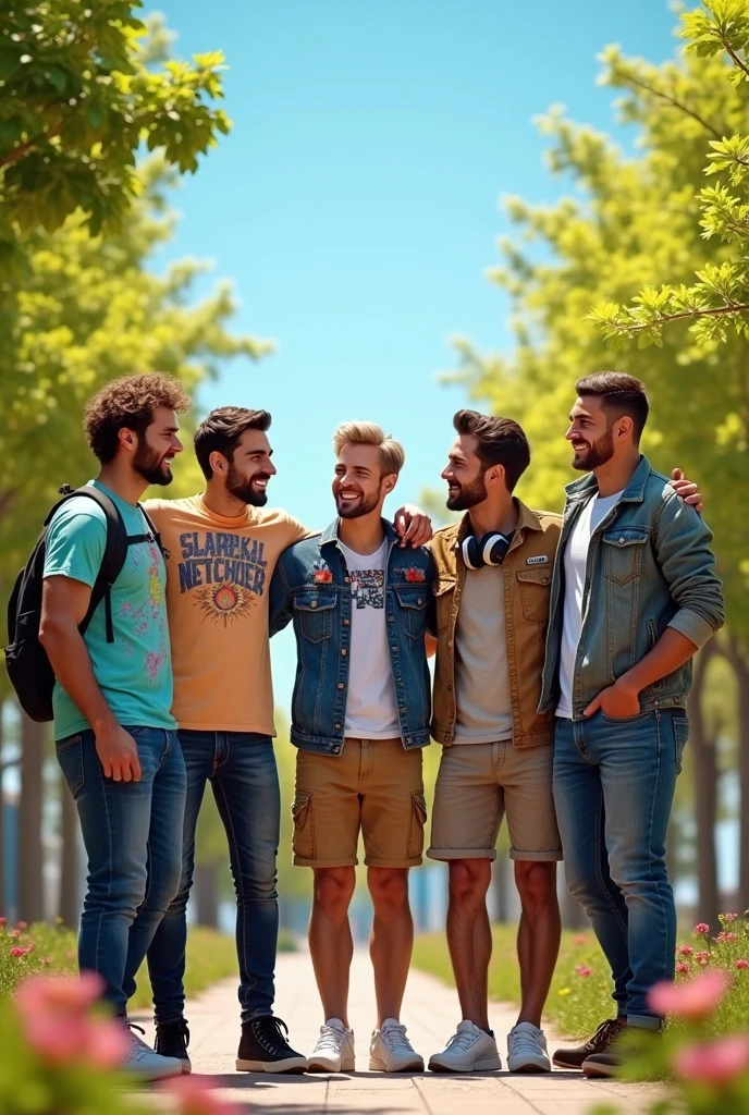 5 male best friends 