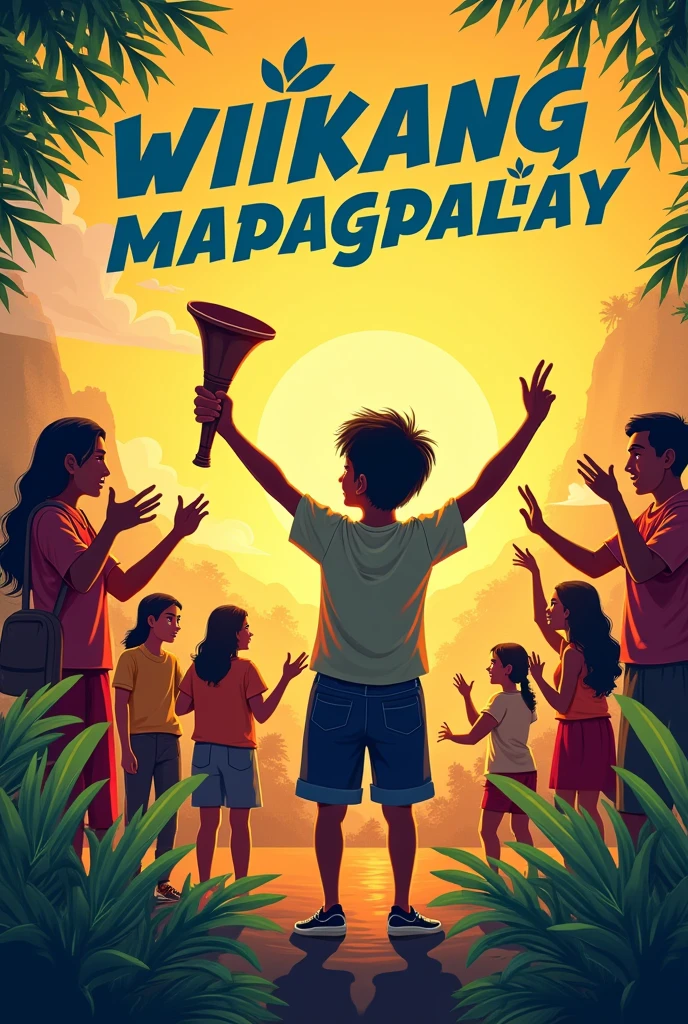 madaling poster na may temang FILIPINO: Wikang Mapagpalaya