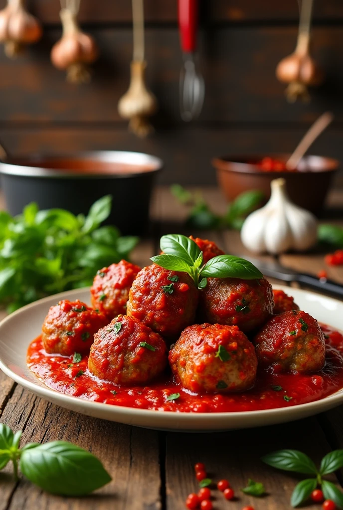 Spicy meatballs