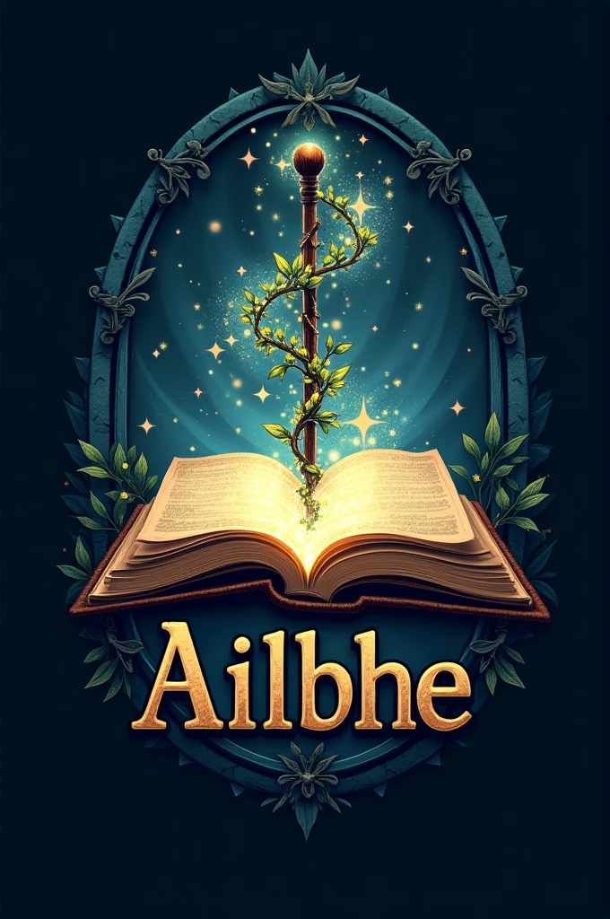 Logo for a magic school named Ailbhe