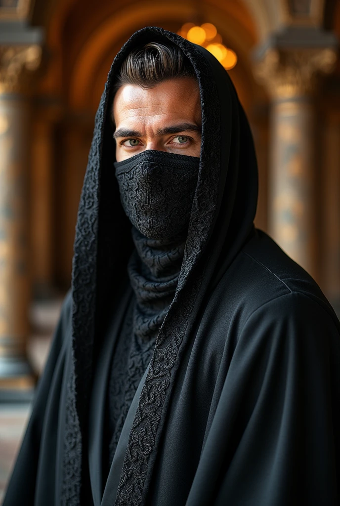 ((best quality)), ((masterpiece)), (detailed), perfect face veil homme
