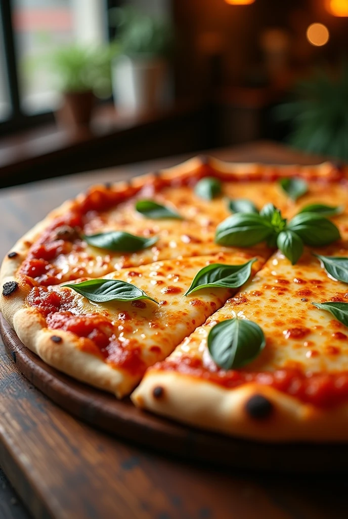 Overloaded cheese pizza
