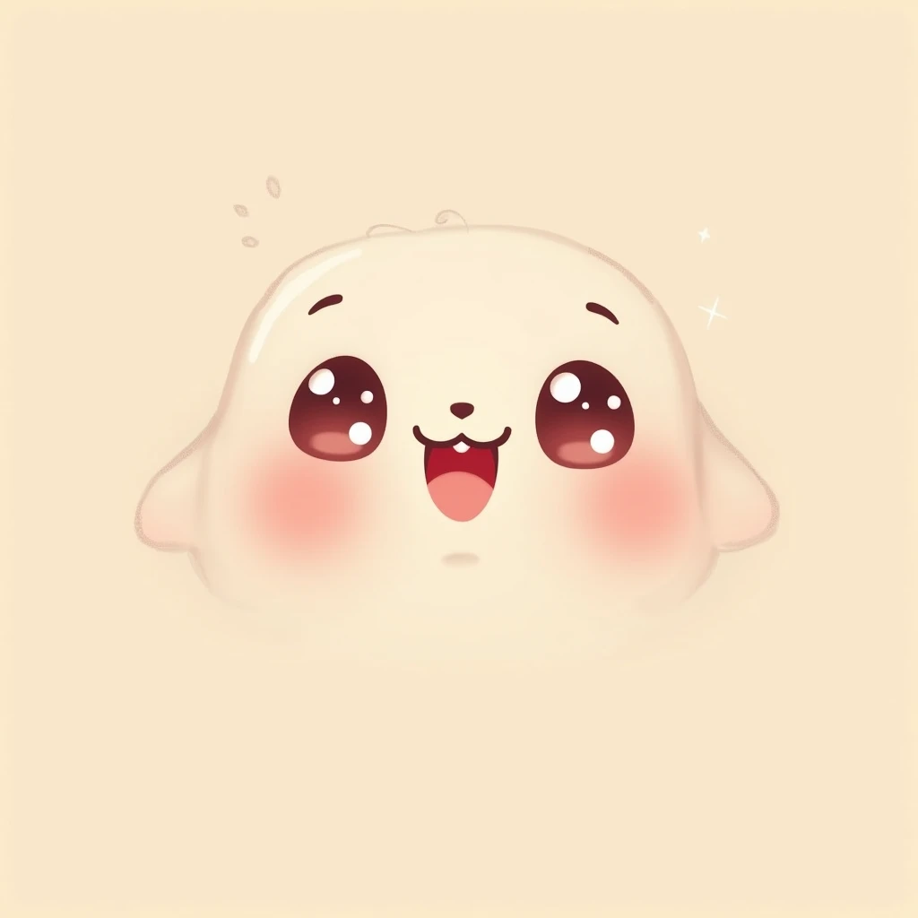 chibi,smiling face,cute,kawaii,anime-style,colorful,whimsical,playful,rounded features,big eyes,rosy cheeks,minimal background,pastel colors,soft lighting,digital illustration,vibrant,stylized, icon face