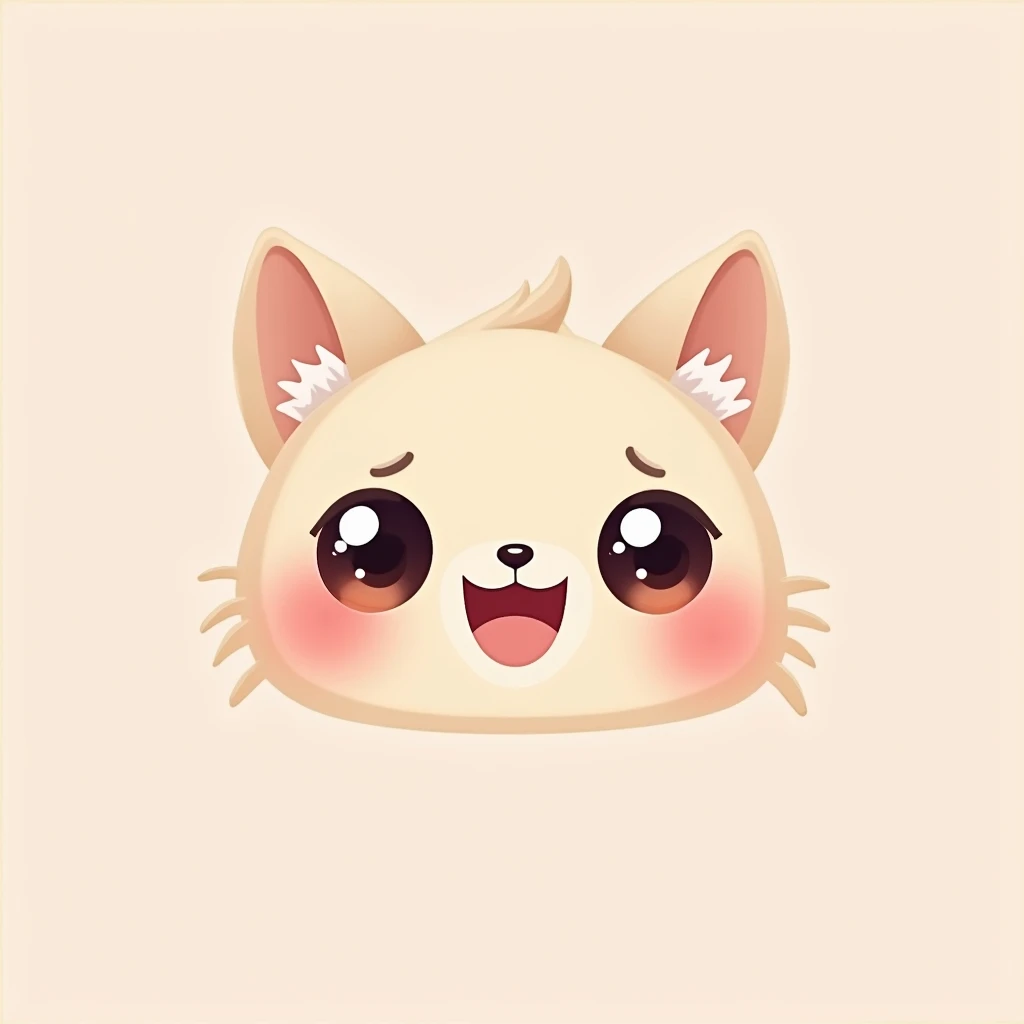 chibi,smiling face,cute,kawaii,anime-style,colorful,whimsical,playful,rounded features,big eyes,rosy cheeks,minimal background,pastel colors,soft lighting,digital illustration,vibrant,stylized, icon face
