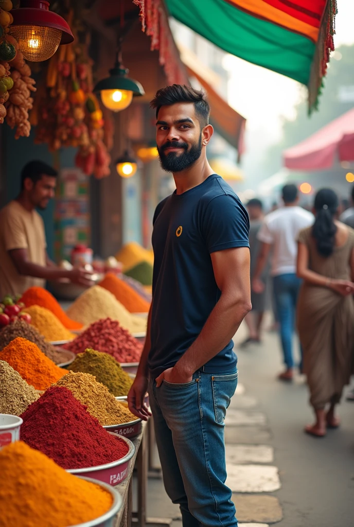 Kohli on the shop