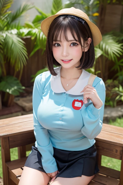 ((masterpiece)), (Highest quality), (detailed), (1 person), standing (Mouth closed:1.2), Rage,huge 、Lots of water splashes、 adhesion、garden　Swing　chest protrudes from clothes, Whole Body Ezbian, Erotic, (Erect nipples)), (Puffy eyes:1.3), (Slim legs),Ahegao、Glossy Lips、(Tabletop, Highest quality),Hmph、Short Hair 1 , Close-up face, throw, Saliva trace, (paizuri:1.2), 
break, , , 8, (Naked Boobs　Naked Big Tits:1.5),  クリームイEroticーのhair, ((片方の目にかかるhair:1.1)),  hair, Purple eyes, Dazzling blush, Saggy breasts, Sweat,Chichibu, (((Girl、throw, 1 Oral, ))))、squat、solo、Smartphone Focus、(Kindergarten uniform cosplay　yellow school cap　Checkered mini skirt　Kindergarten Uniforms　幼稚園児のスモックのボタンをあけて脱いでNaked Boobsを見せている　They're showing me their nipples　18-year-old　1.4)