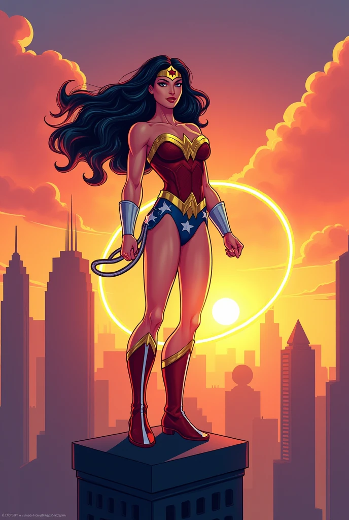 Wonder woman cartoon large lasso