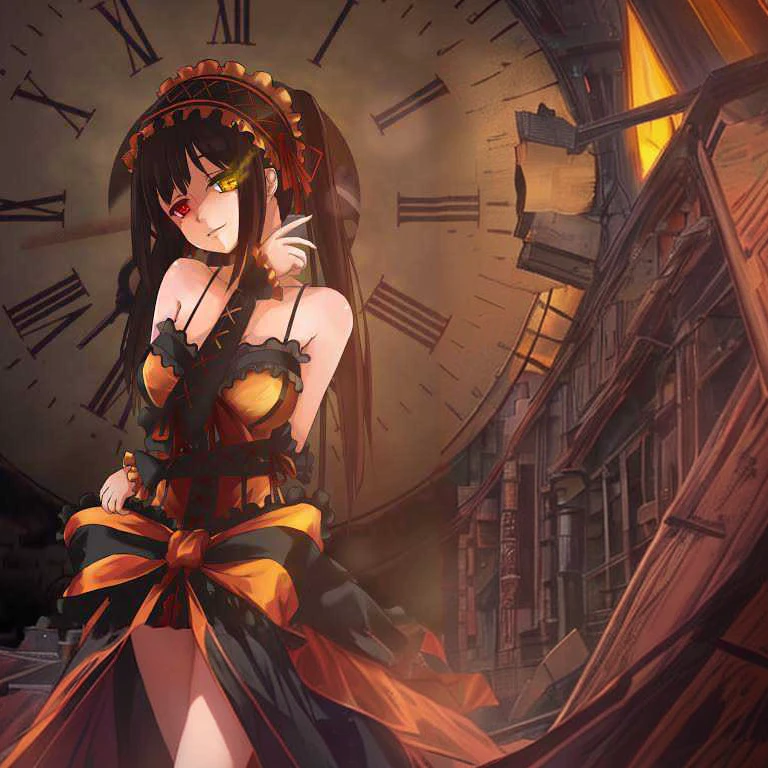 anime girl in a dress with a clock in the background, anime moe artstyle, gothic maiden anime girl, anime wallaper, demon anime girl, nightcore, anime monster girl, anime style like fate/stay night, hanayamata, gapmoe yandere grimdark, hd anime wallaper, (anime girl), steampunk beautiful anime woman