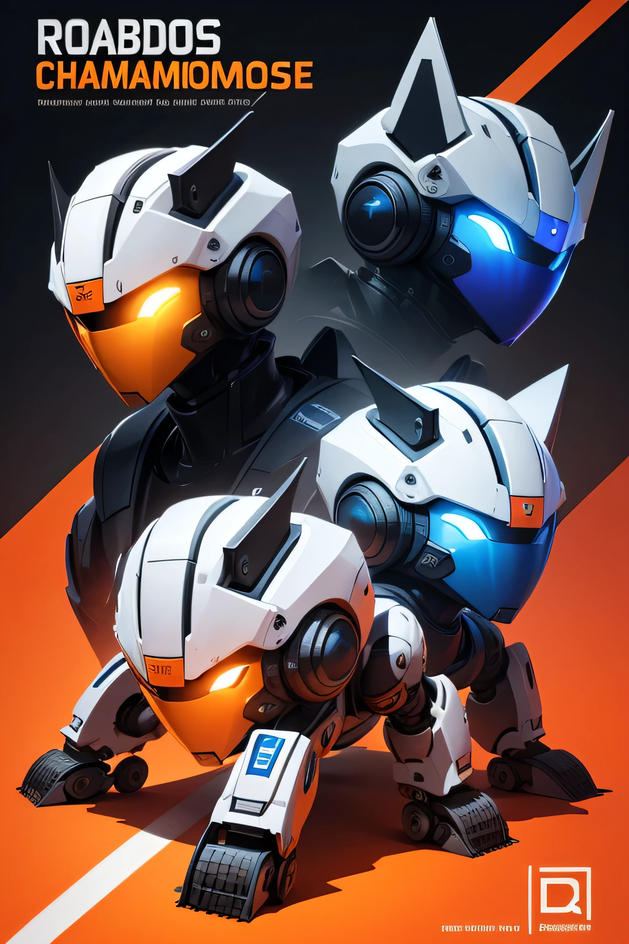 design a robotics championship logo called alphabots with creative design