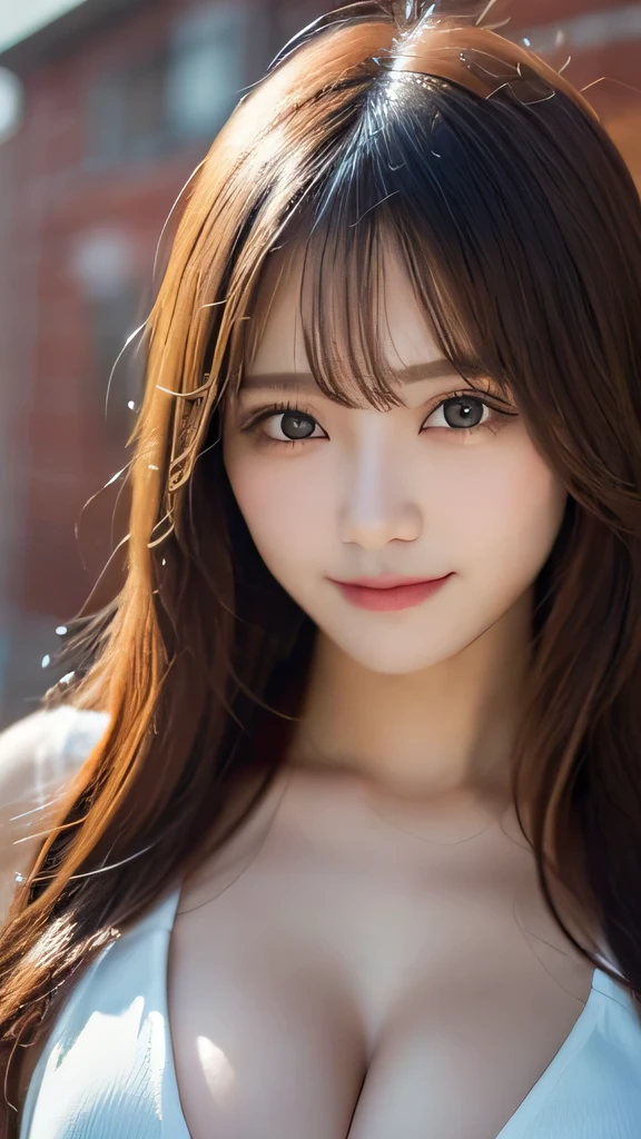 original, (masterpiece), (figure), (Beautiful and vivid background:1.25), (Depth of written boundary:0.7), Highest quality, shape, Very detailed, High resolution, 8k wallpaper, Perfect dynamic composition, Ultra detailed face, Natural Lip , Cleavage, (The eyelashes on both eyes are equal and beautiful.), (looking at the camera), (smile), (Cosplay), whole body