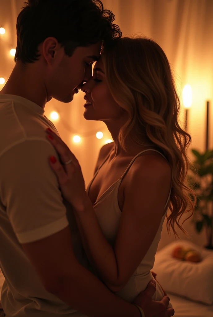 A lady who is having sex with her husband