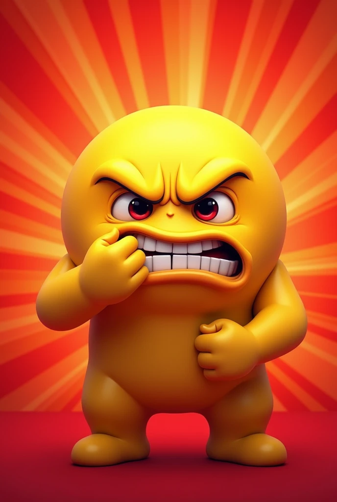 I want an angry emoji with his hand on his face