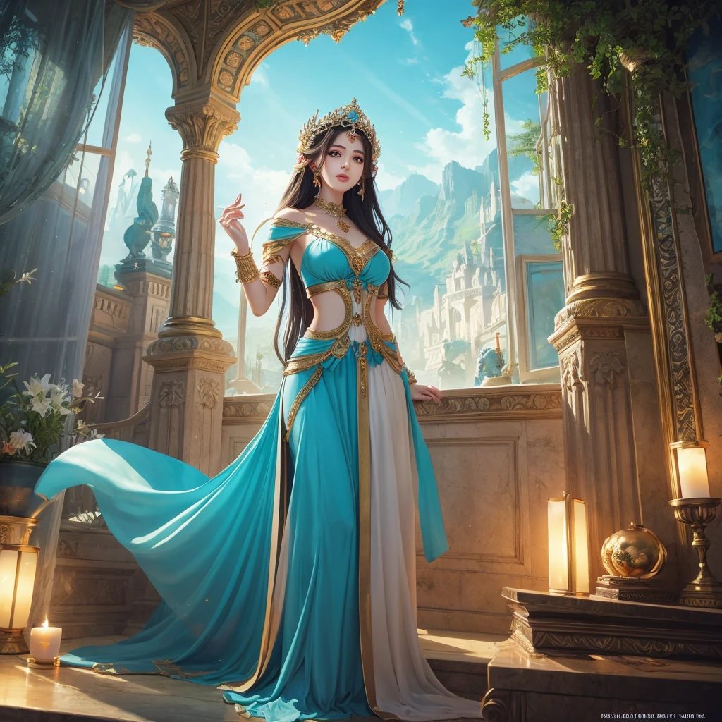 goddess beautiful Fantasy An illustration