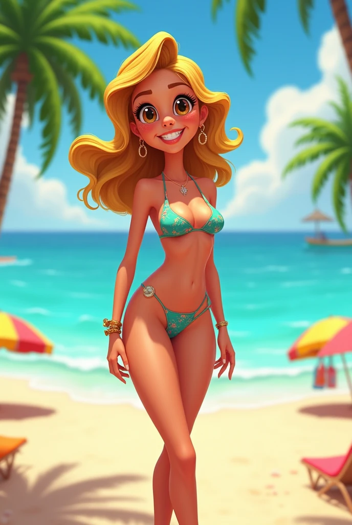 Toff, sexy swimsuit, cartoon image