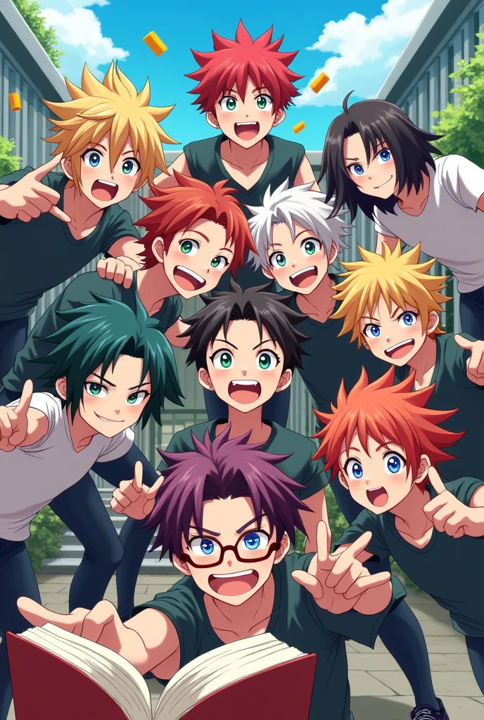 Icon suitable for a group of chaotic guys
Anime style
9 students
All boys