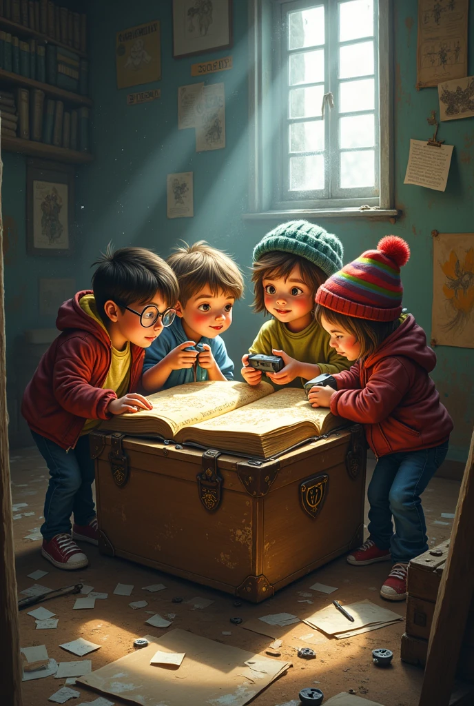 A group of misfit kids discovers an old