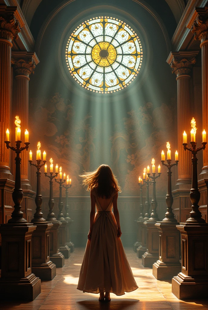 Reaching the top, Amelia found herself in the clock room.**