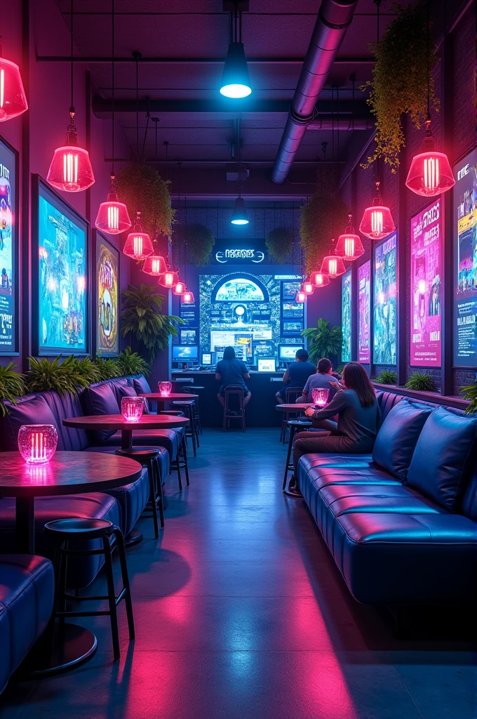 Cyber cafe decor ideas