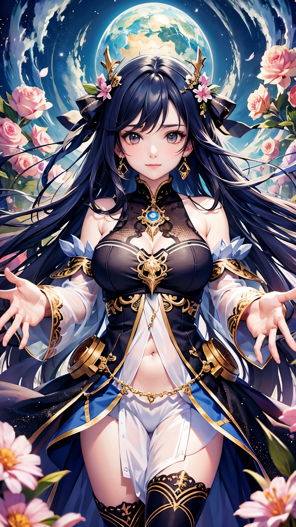((Highest quality)),(Ultra-high resolution),(Super detailed),(Detailed Description),((The best CG)),(masterpiece),Highly detailed art,(Art with precise detail:1.5),